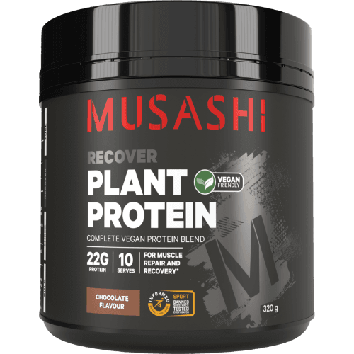 Musashi Recover Plant Protein Chocolate Flavour Powder