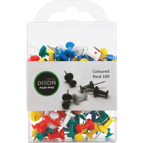 Dixon Coloured Push Pins