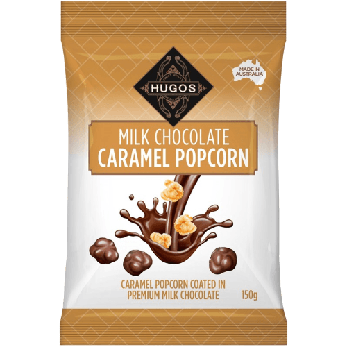 Hugos Milk Chocolate Caramel Popcorn