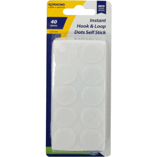 Korbond Instant Hook & Loop Dots Self Stick