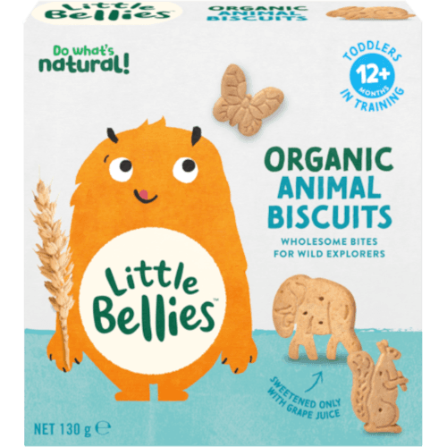 Little Bellies Organic Animal Biscuits 12+ Months