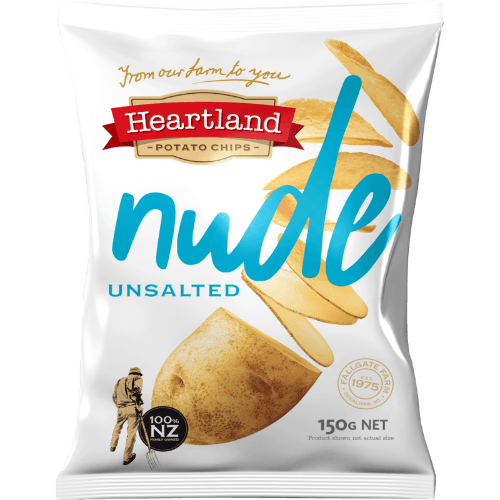 Heartland Nude Unsalted Potato Chips