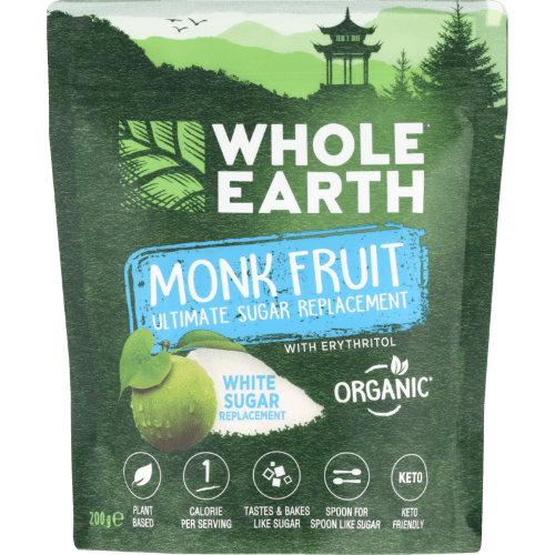 Whole Earth Monk Fruit Ultimate White Sugar Replacement