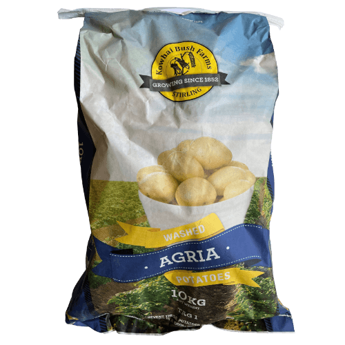 Kowhai Bush Farms Washed Agria Potatoes 10 kg