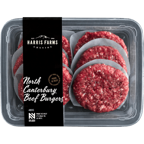 Harris Farms North Canterbury Beef Burger Patties