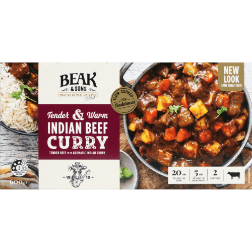 Beak & Sons Tender & Warm Indian Beef Curry