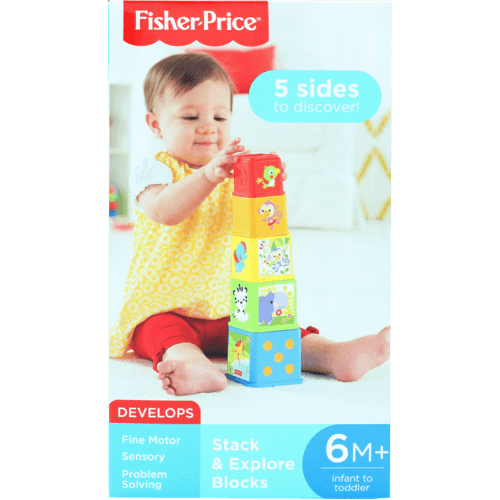 Fisher Price Stack And Explore Blocks 6+ Months