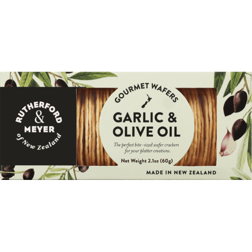Rutherford & Meyer Garlic & Olive Oil Gourmet Wafers