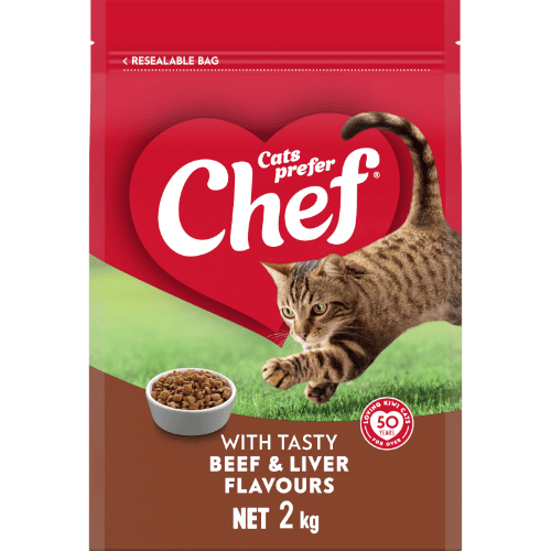 Chef Tasty Beef & Liver Flavours Cat Food