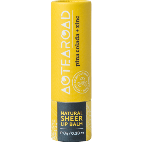 Aotearoad Pina Colada + Zinc Natural Sheer Lip Balm
