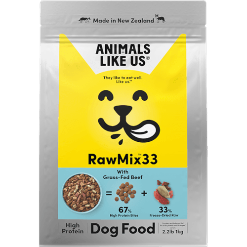 Animals Like Us RawMix33 Dog Food with New Zealand Grass-Fed Beef