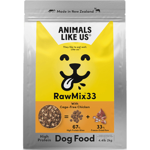 Animals Like Us RawMix33 Dog Food with New Zealand Cage-Free Chicken