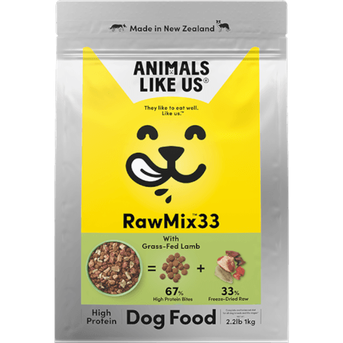 Animals Like Us RawMix33 Dog Food with New Zealand Grass-Fed Lamb