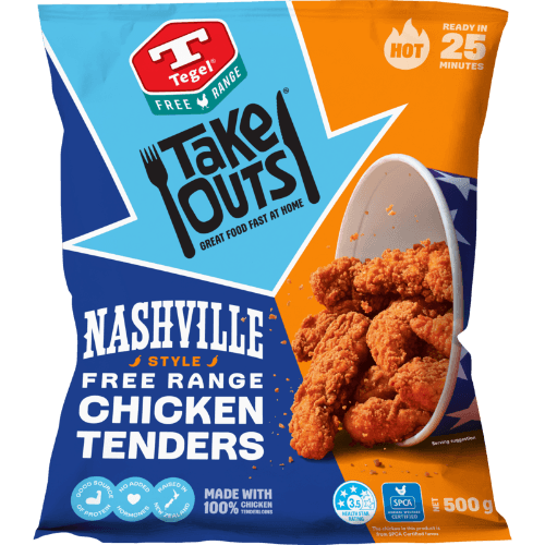 Tegel Take Outs Nashville Style Free Range Chicken Tenders