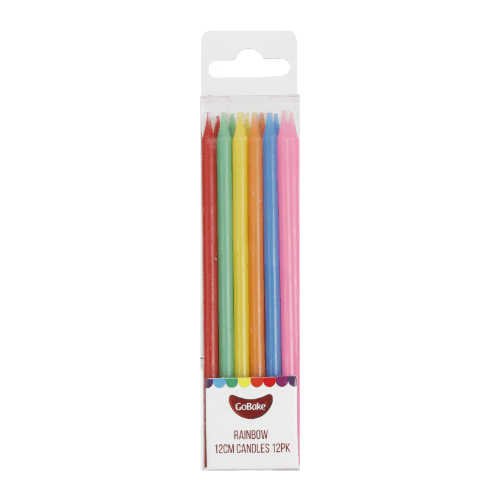 GoBake Rainbow Candles 12cm