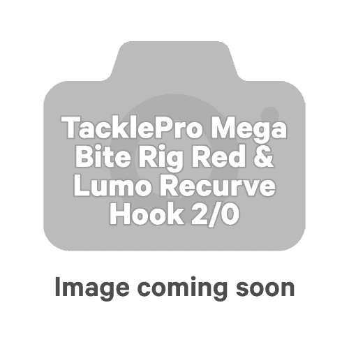 TacklePro Mega Bite Rig Red & Lumo Recurve Hook 2/0