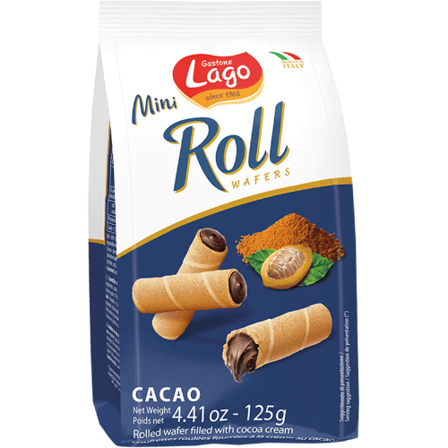 Lago Cocoa Mini Wafer Rolls 125 g