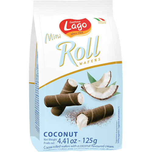 Lago Coconut Mini Wafer Rolls