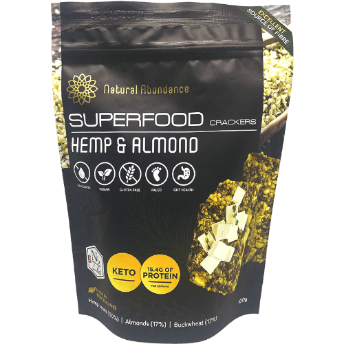 Natural Abundance Hemp & Almond Superfood Crackers