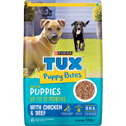 Purina TUX Puppy Bites with Chicken & Beef Dry Dog Food