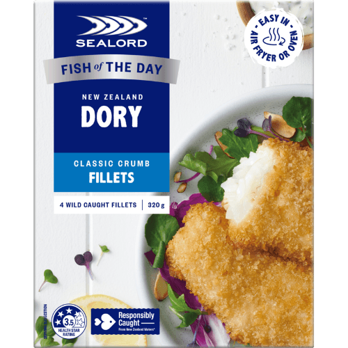 Sealord New Zealand Dory Classic Crumb Fish Fillets