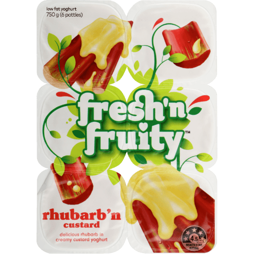 Fresh 'n Fruity Rhubarb 'n Custard Yoghurt