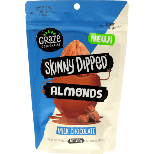 Graze Skinny Dipped Milk Chocolate Almonds