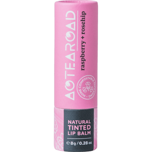 Aotearoad Raspberry + Rosehip Natural Tinted Lip Balm 8 g