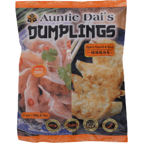 Auntie Dai's Spicy Squid & Pork Dumplings