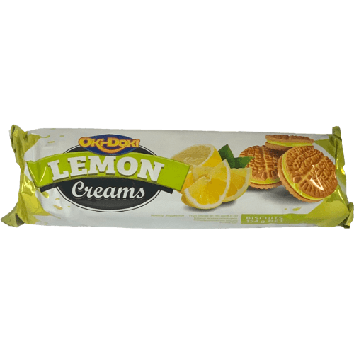 Oki Doki Lemon Creams Biscuits