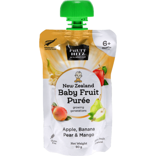 New Zealand Apple Products Fruit Hitz Apple Banana Pear Mango New Zealand Baby Fruit Puree 6+ Months