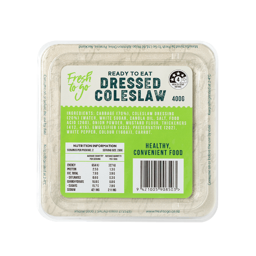 Fresh To Go Ready To Eat Dressed Coleslaw