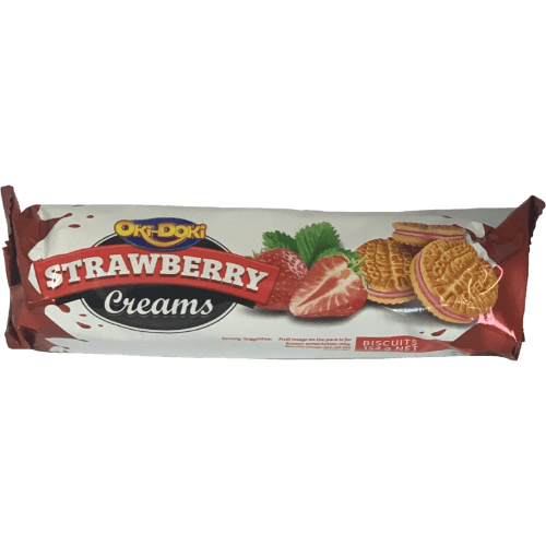 Oki Doki Strawberry Creams Biscuits