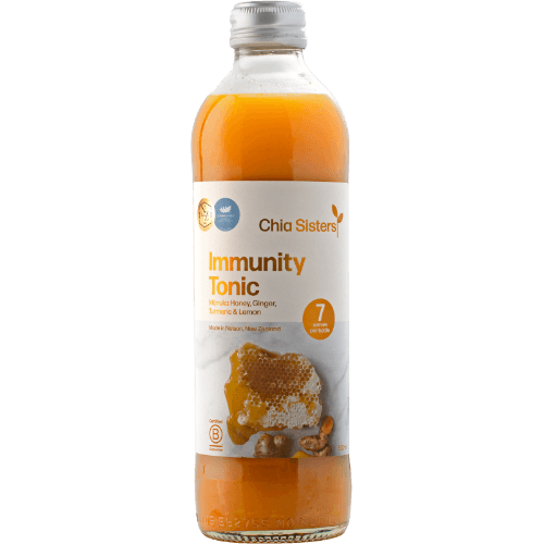 Chia Sisters Manuka Honey Ginger Turmeric & Kerikeri Lemon Immunity Tonic