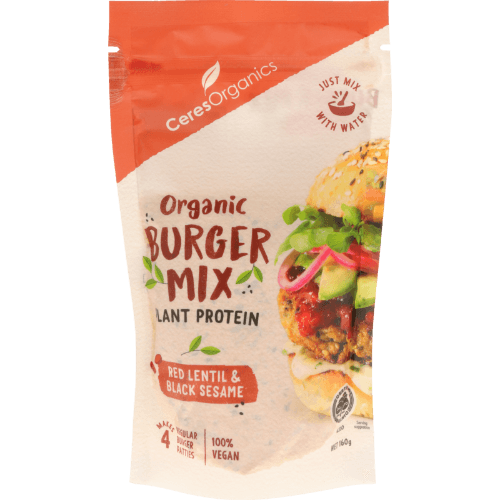 Ceres Organics Lentil & Black Sesame Burger Mix 160 g
