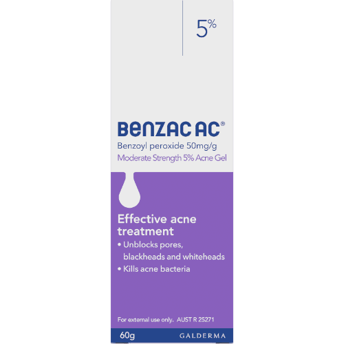 Benzac AC Moderate Strength 5% Acne Gel