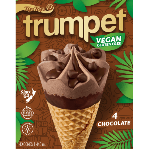Tip Top Trumpet Vegan Gluten Free Choc Ice Cream