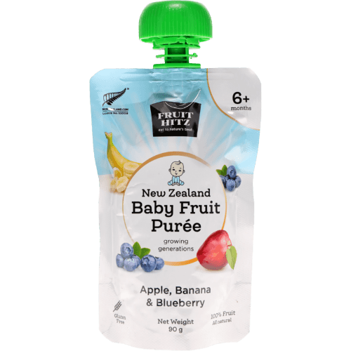 New Zealand Apple Products Apple Banana & Blueberry New Zealand Baby Fruit Puree 6+ Months