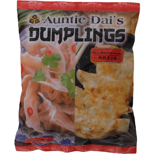 Auntie Dai's Chicken Mushroom & Green Bean Dumplings 600 g