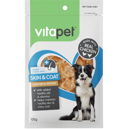 VitaPet Skin & Coat Chicken & Veggies Dog Treats