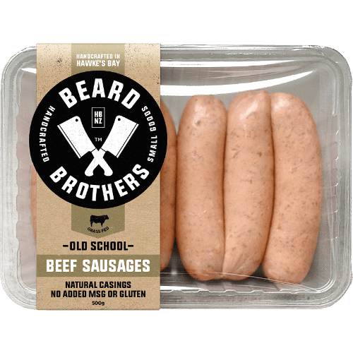 Beard Brothers Old School Beef Sausages