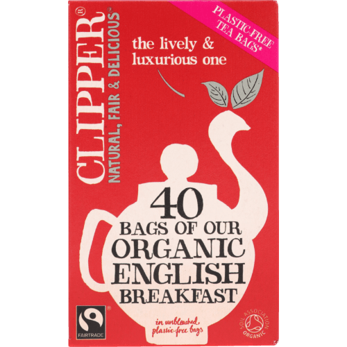 Clipper Organic English Breakfast Tea Bags 40 × 2.9 g