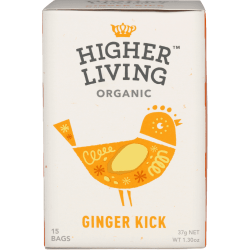 Higher Living Organic Ginger Kick Tea Bags 15 pack