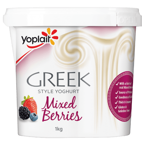 Yoplait Mixed Berries Greek Style Yoghurt