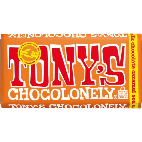 Tony's Chocolonely Caramel Sea Salt Milk Chocolate Bar