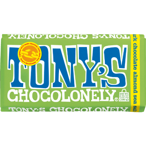 Tony's Chocolonely Almond Sea Salt Dark Chocolate Bar