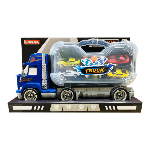 Real Value Blue Transport Truck W Accessories