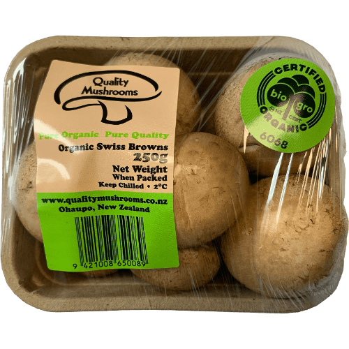 Organic Swiss Brown Mushrooms