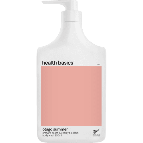 Health Basics Otago Summer Orchard Peach & Cherry Blossom Body Wash