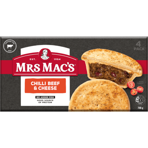 Mrs Mac's Chilli Beef & Cheese Pies